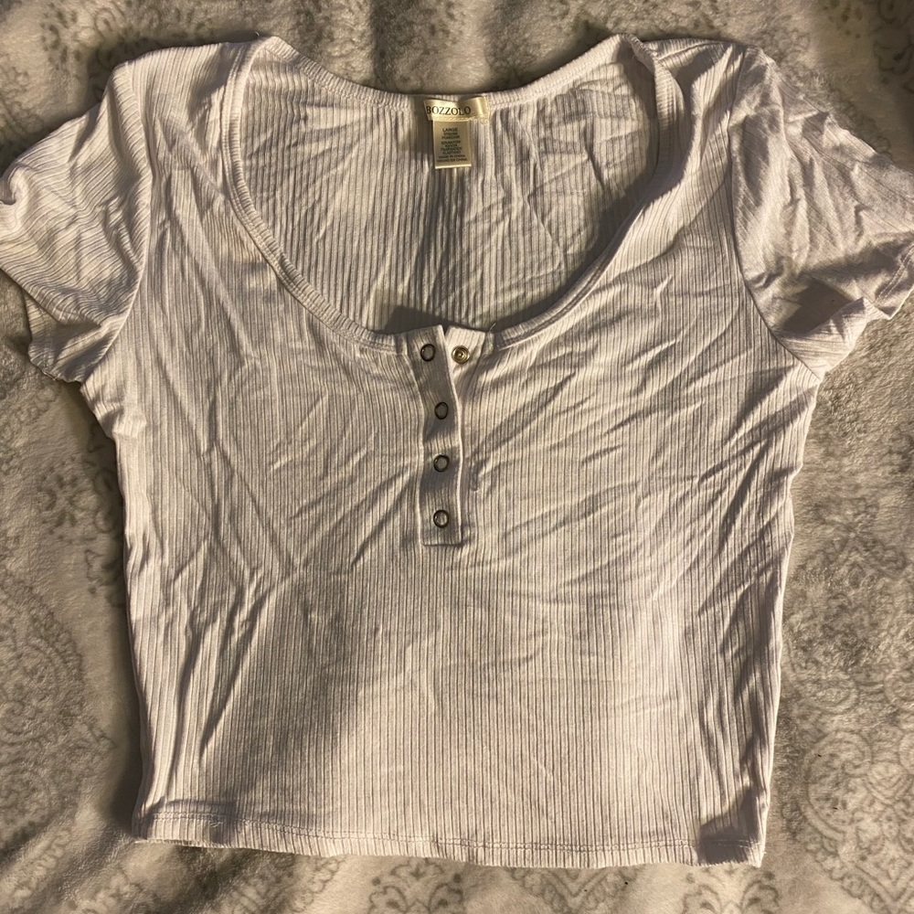 White crop top